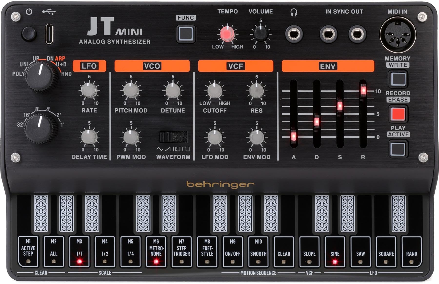 Behringer JT Mini アナログポリフォニックシンセサイザー Amazon.com: Behringer JT Mini Polyphonic 3-voice Analog