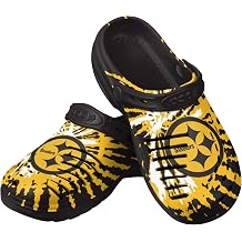 FOCO Mens NFL Team Logo Tie-dye Garden Water Sandals Shoes Slipper Clogs with Strap