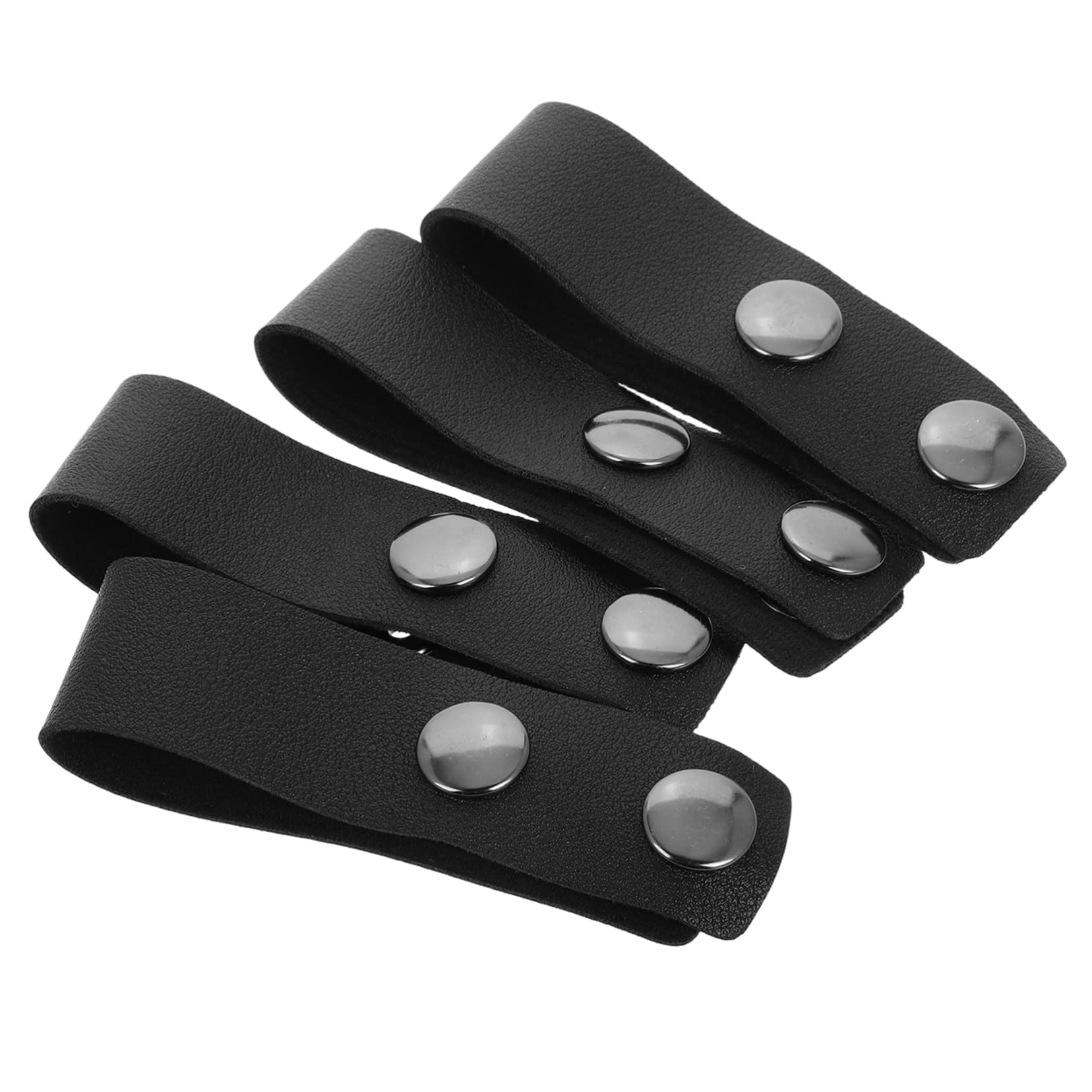 Toddmomy Belt Buckle Loop Connectors 4pcs Duty Belt Retainer Holders Sturdy Snap Closure Belt Keepers for Outdoor Activities
