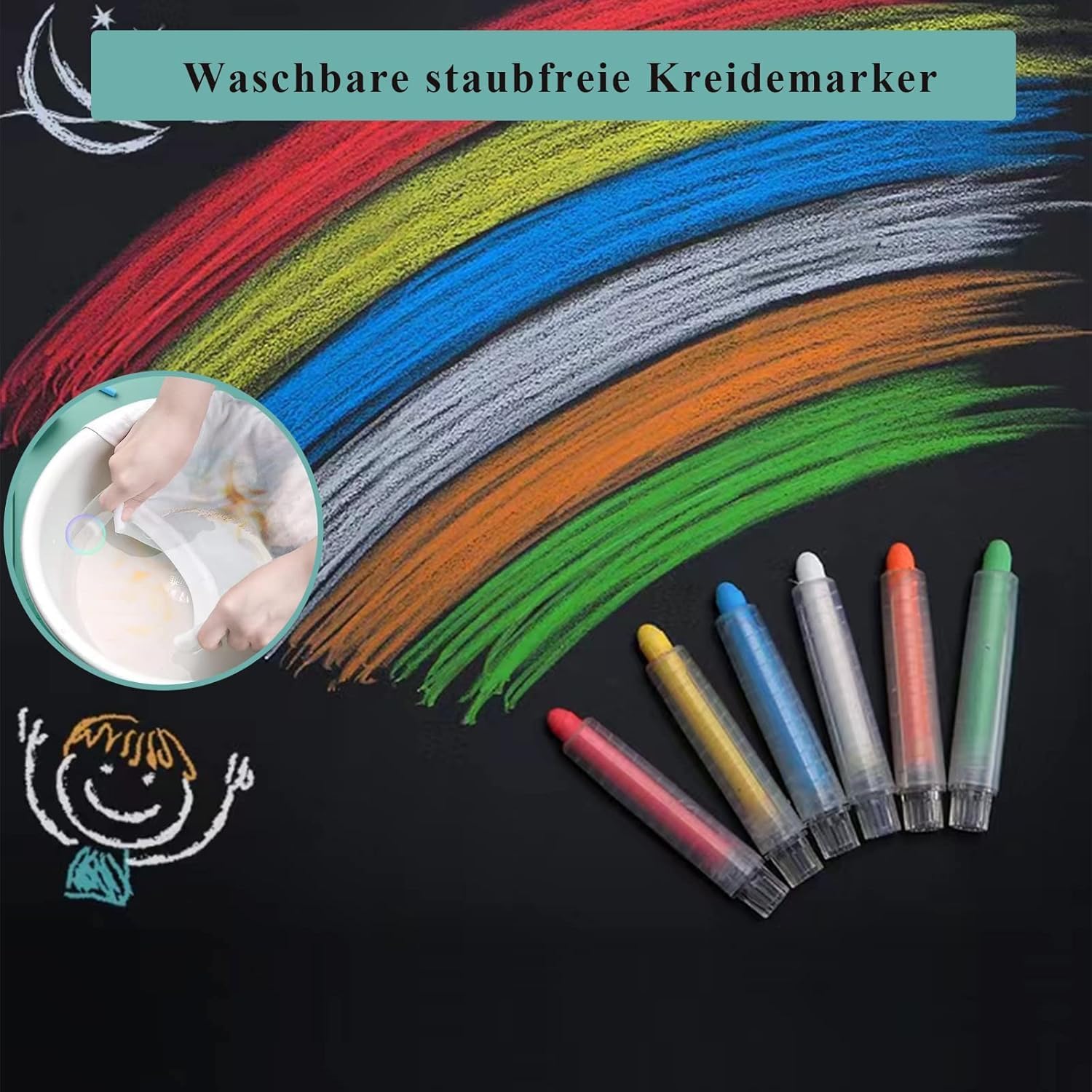 Pellicola magnetica autoadesiva, 90 x 180 cm, colore nero, lavabile, lavagna magnetica per superfici lisce in scuola, ufficio, casa, con pennarelli a gesso e tacche