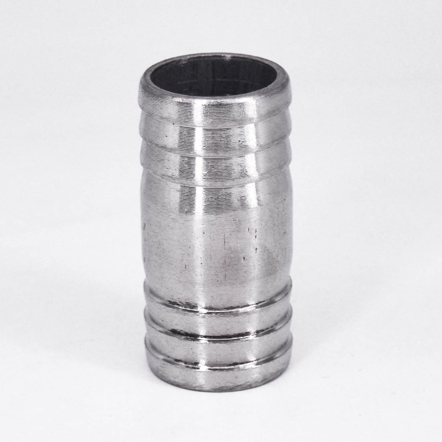 1PC304 Stainless Steel Pipe Fitting 6/8 /10/12 /13/14/ 15/16/ 17/18/ 19/20 /21/22 /24/25/ 26-88mm Hose Barb Equal Straight Nipple Connector (Size : 32mm Barb 60mmLength)