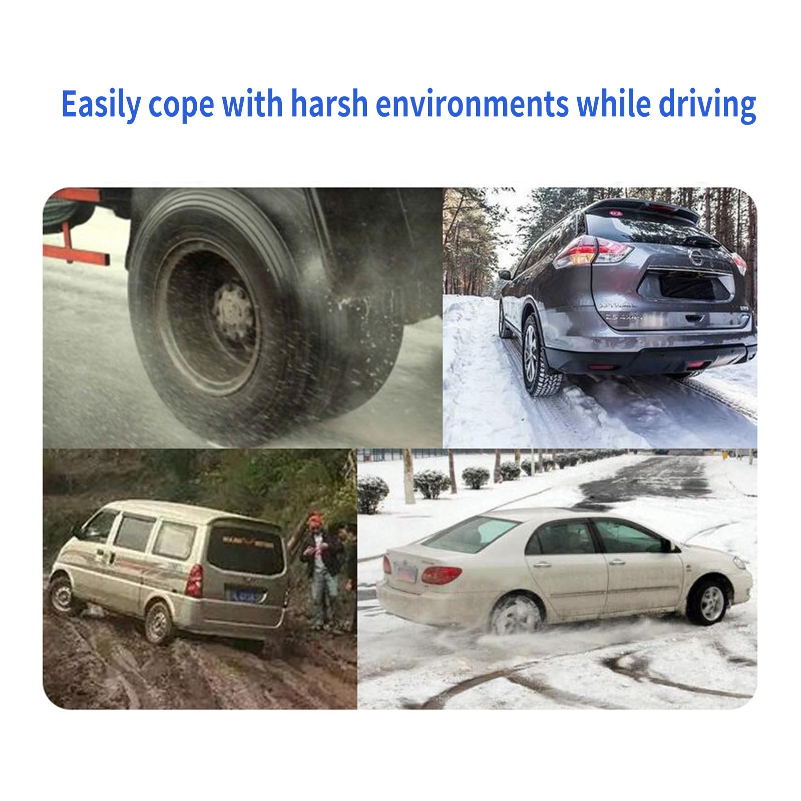 10Pcs/Pack Tyre Wheel Cable Anti Snow Chain Adjustable Chains For Car SUV Anti Skid Cable Tie Reusable Tie