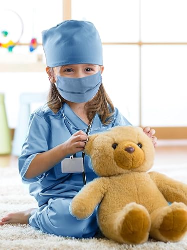 Miniatura 4 de Conjunto de disfraz de médico para niños, uniforme quirúrgico para niños y niñas, disfraz de Halloween, cosplay