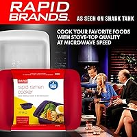 Vista 8 de Rapid Ramen - Olla para cocinar ramen en microondas, libre de bisfenol A (BPA), apta para lavavajillas, perfecta para residencia universitaria, Rosa