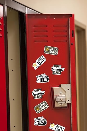 Miniatura 4 de Army Dad - Paquete variado de calcomanías de vinilo de 100 unidades, tamaño grande, para laptop, botella de agua, álbumes de recortes, tableta,