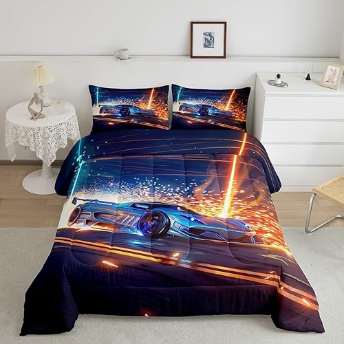 Miniatura 24 de Edredón de plumón de tortuga marina y verde azulado brillante, juego de ropa de cama tamaño Queen para niños y niños, juego de edredón de reptiles