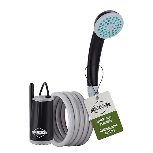 Hike Crew Portable Battery-Operated Shower with LED Light | Outdoor