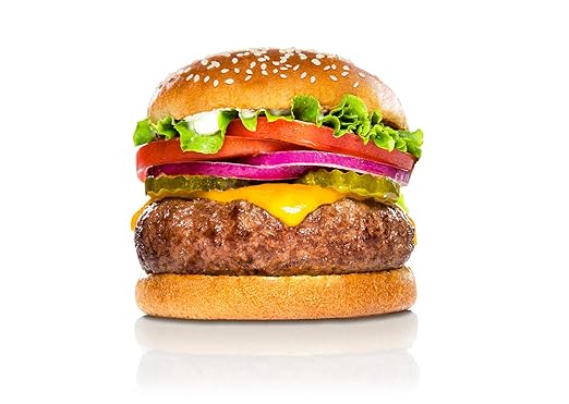 New York Steak & Seafood Pack of 24 Frozen Sirloin Burgers - Premium 5 oz. Each Beef Sirloin for Beef Burgers Patties, Hamburger Patties