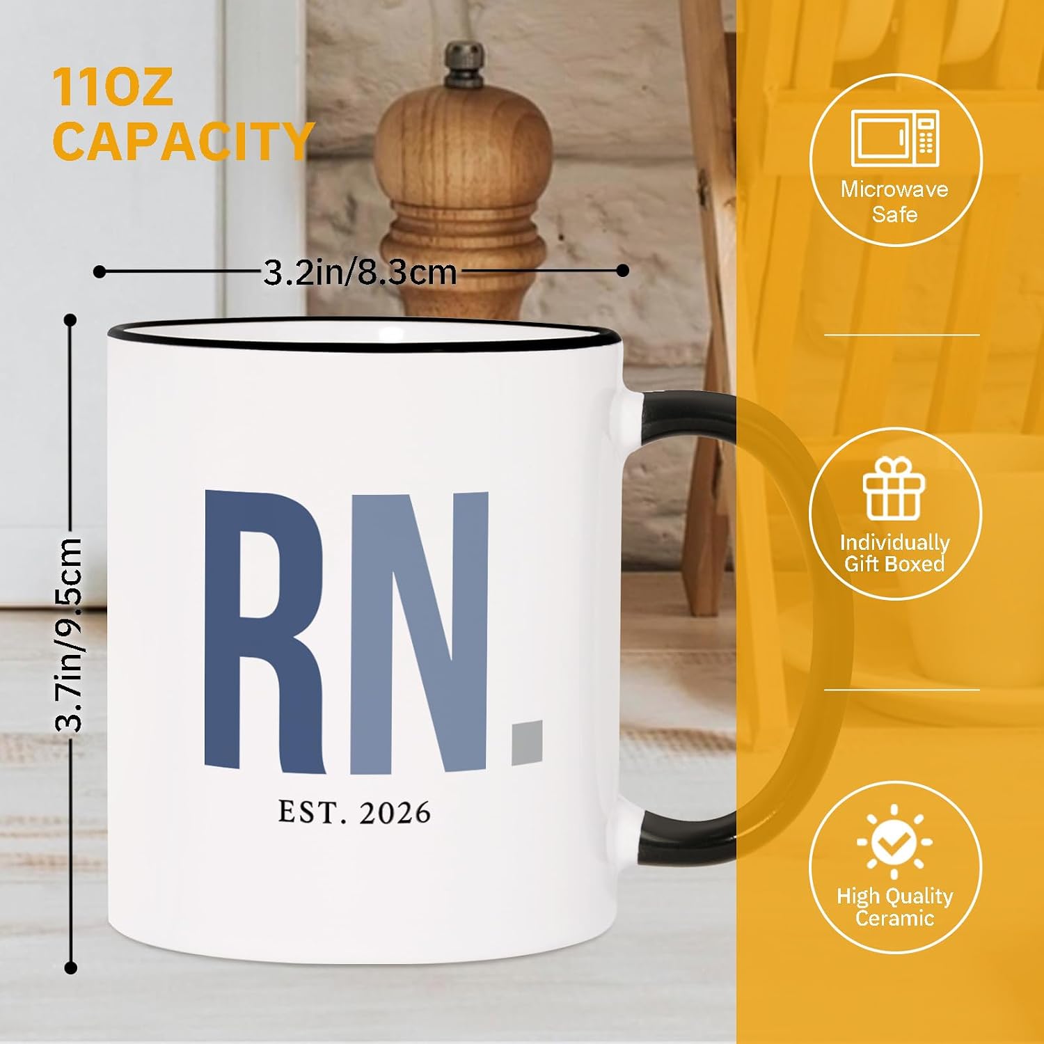 Aurahouse Nurse Graduation Gift, 2026 RN Coffee Mug, RN Graduation gifts image 5