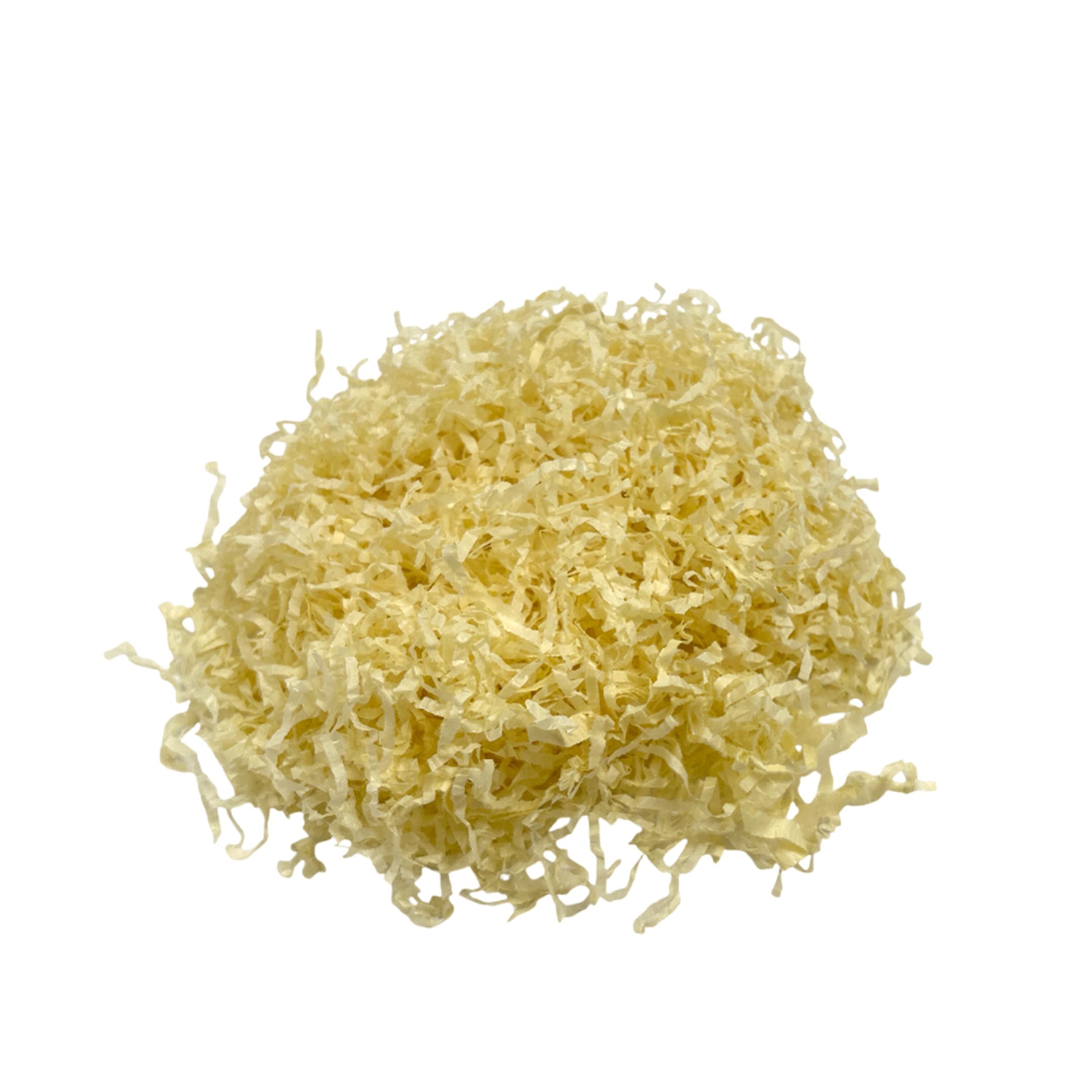 1kg Ivory Shredded Tissue Paper for Hampers, Soft to the Touch, Ideal Hamper Filling, Christmas, Baby Shower and Gift Packaging Filler