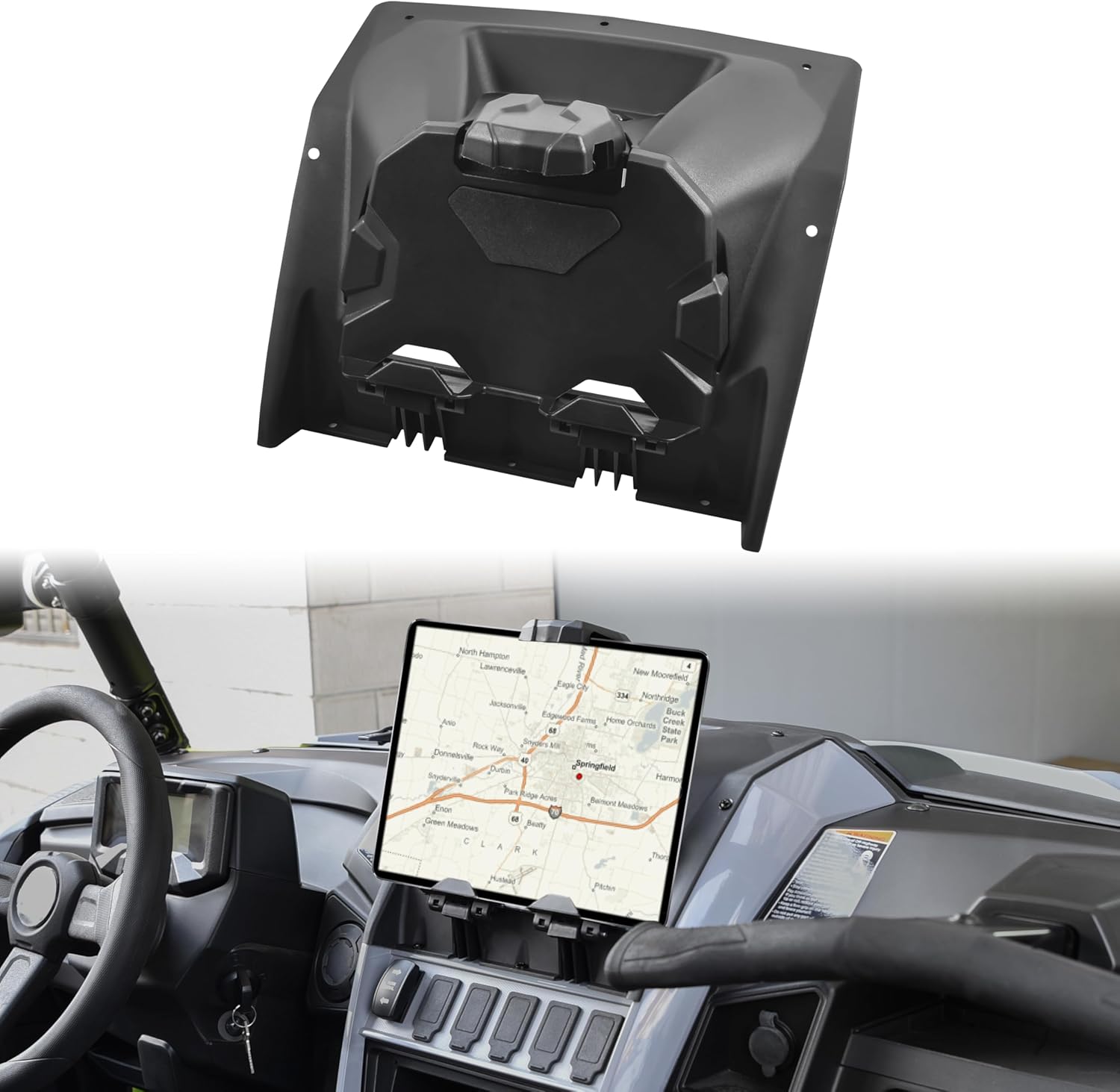 SAUTVS Electronic Device Phone Tablet Holder with Extra Storage Box for Yamaha Wolverine RMAX2 RMAX 2 1000/ RMAX4 RMAX 4 1000 2021-2025 Accessories