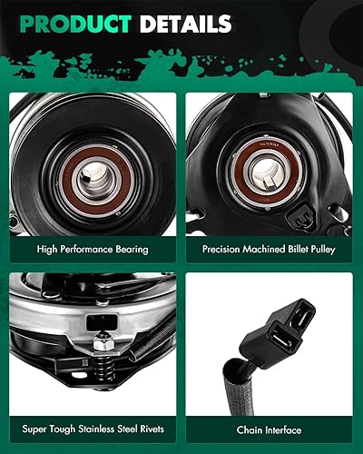 Vista 818 de SCITOO Embrague eléctrico de toma de fuerza AM119683 Compatible para Warner: 5217-35, 5217-6, 5217-7, 5217-9; para John Deere: 5217-7, AM119683