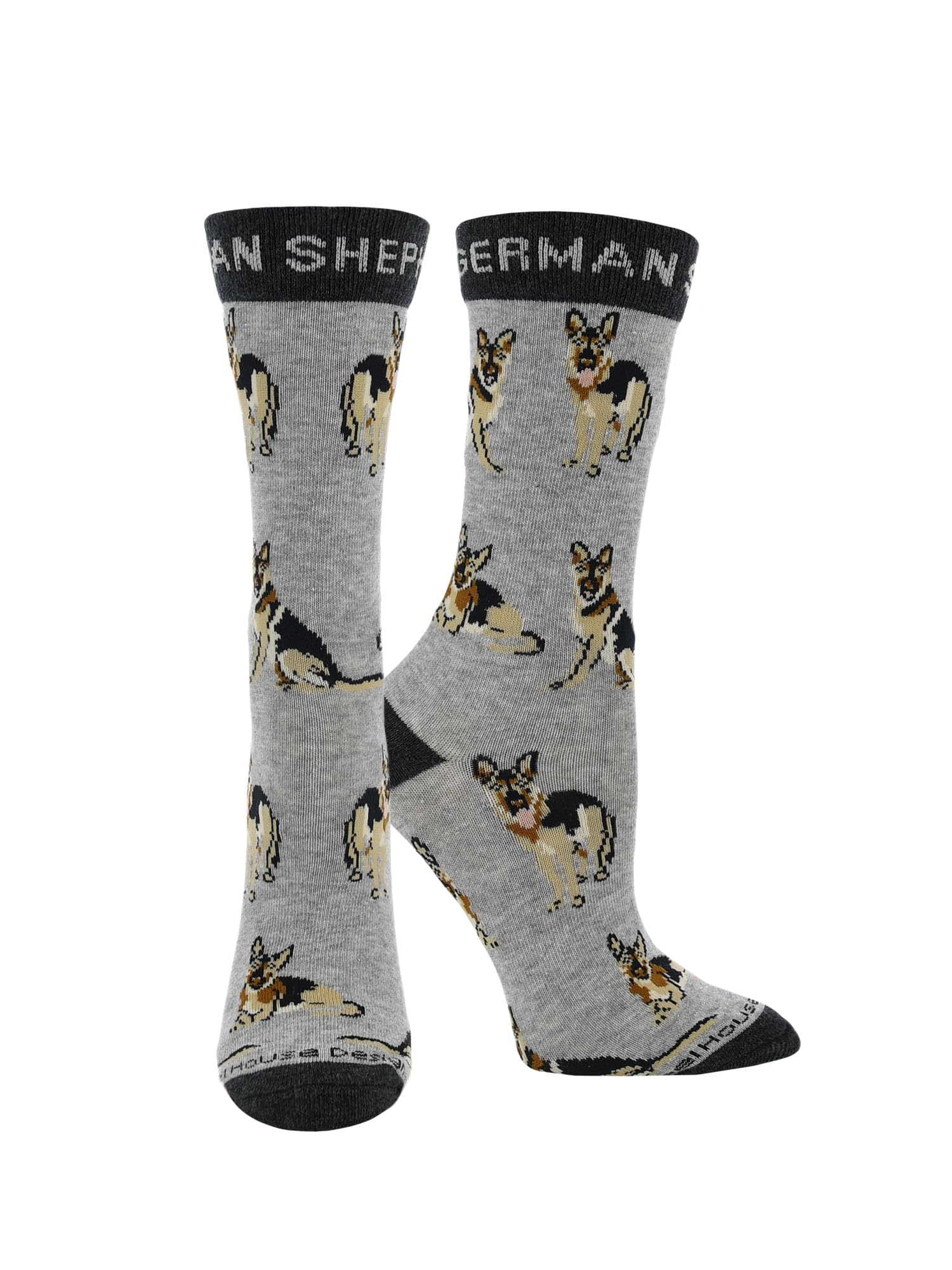 WHD German Shepherd Crew Socks for Women & Men | Gift for Dog Lovers, Cute Pet Socks