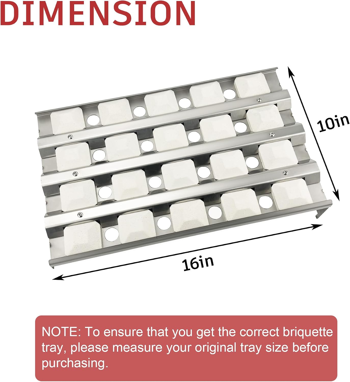 80707 Upgraded Grill Briquette Tray for Lynx Sedona 24'' 36'' 42'' Gas Grill, L400 L600 L700, 80743 BBQ Replacement Part Heat Plate with 20 Ceramic Briquettes
