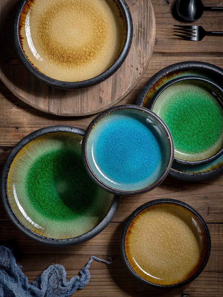 Sauce Schale zum Dippen, kreativer glasierter Keramikteller, Japanisches Sushi, Sashimi, Abendessen, Gemüsesalat