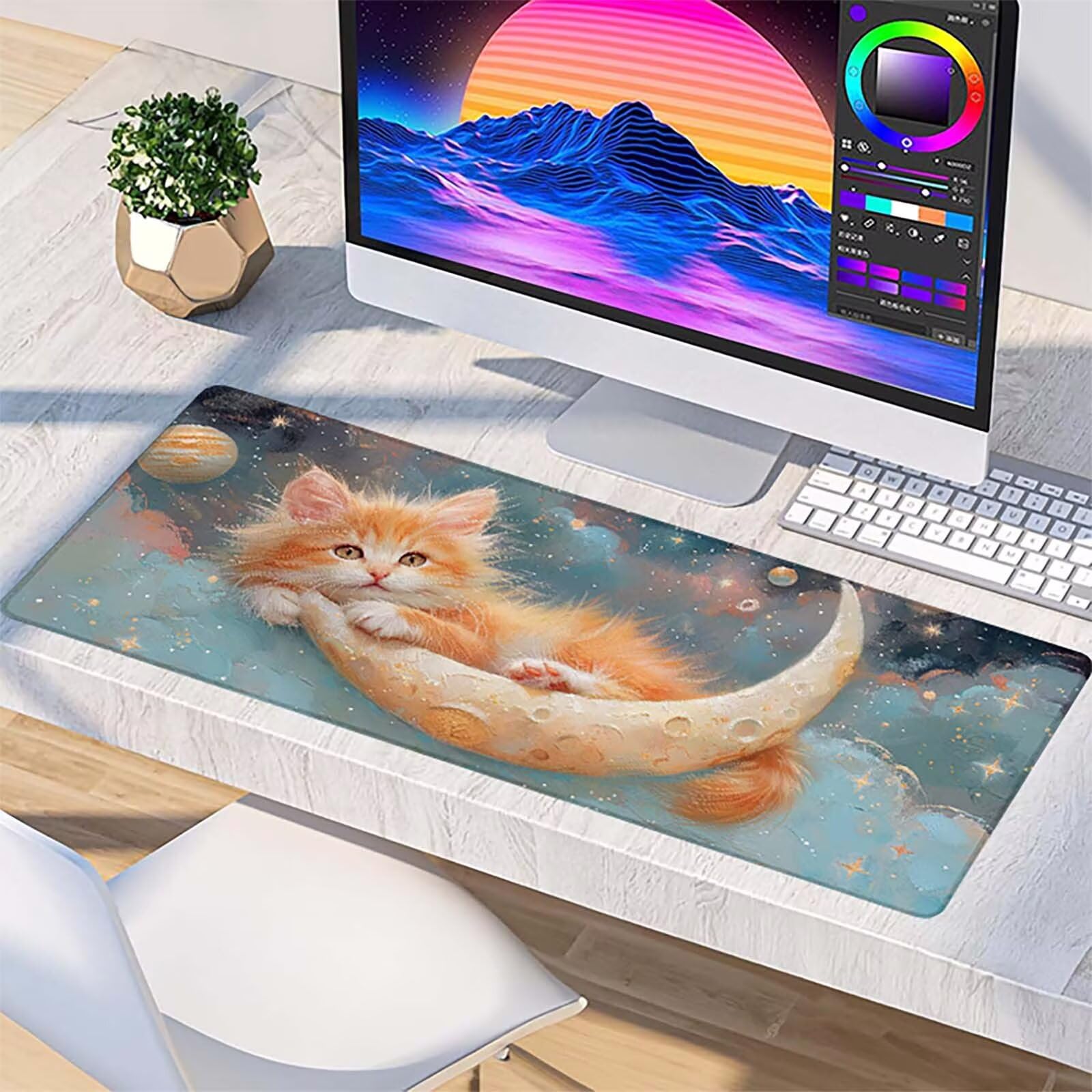 Podkładka pod mysz XXL 1600x800x3mm, szara podkładka pod mysz do gier z antypoślizgową gumową powierzchnią, poprawia precyzję i szybkość, komputer dla gracza i akcesoria biurowe, prezent dla mężczyzny