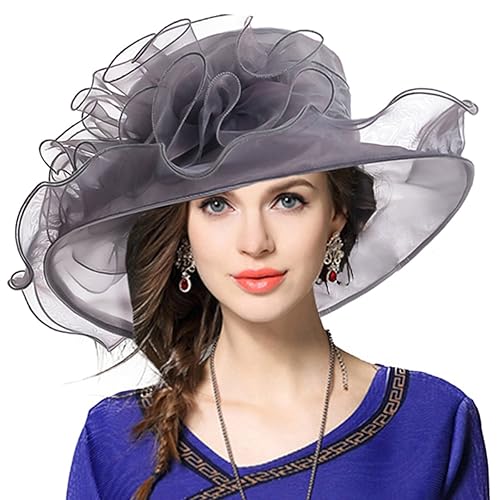 grey hats and fascinators