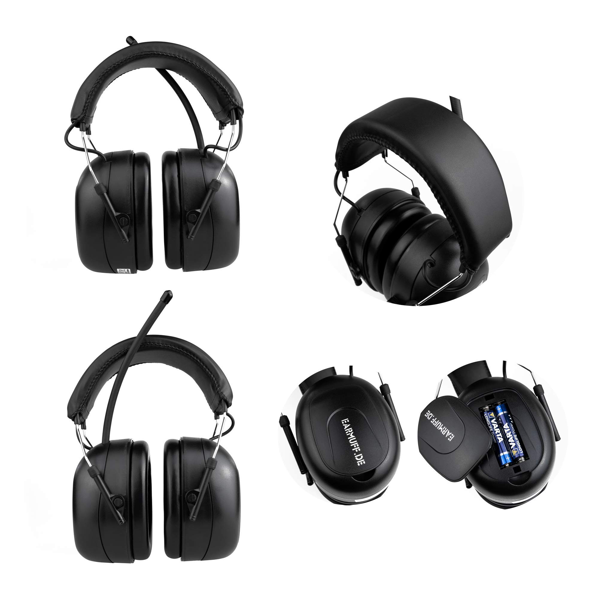 EARMUFF 78218 Protezione dell'Udito, Nero, 20x14x9cm Unisex-Adulto