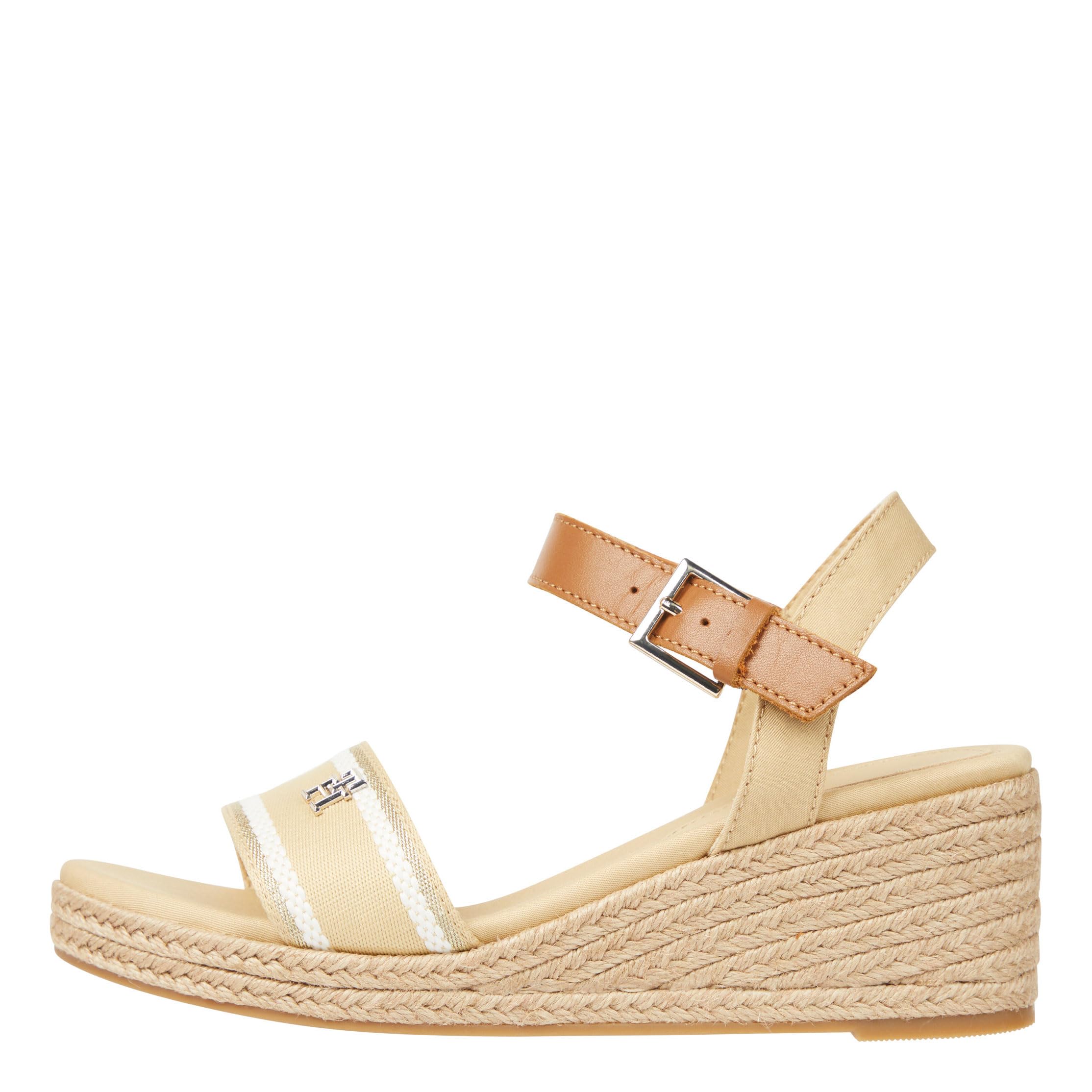 Tommy Hilfiger Damen Webbing Wedge Sandal Fw0fw08044Keil-Espadrilles