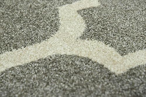 Vista 508 de Unique Loom Trellis Collection - Alfombra estilo marroquí de enrejado gris oscuro (8' 0 pies x 11' 0 pies)