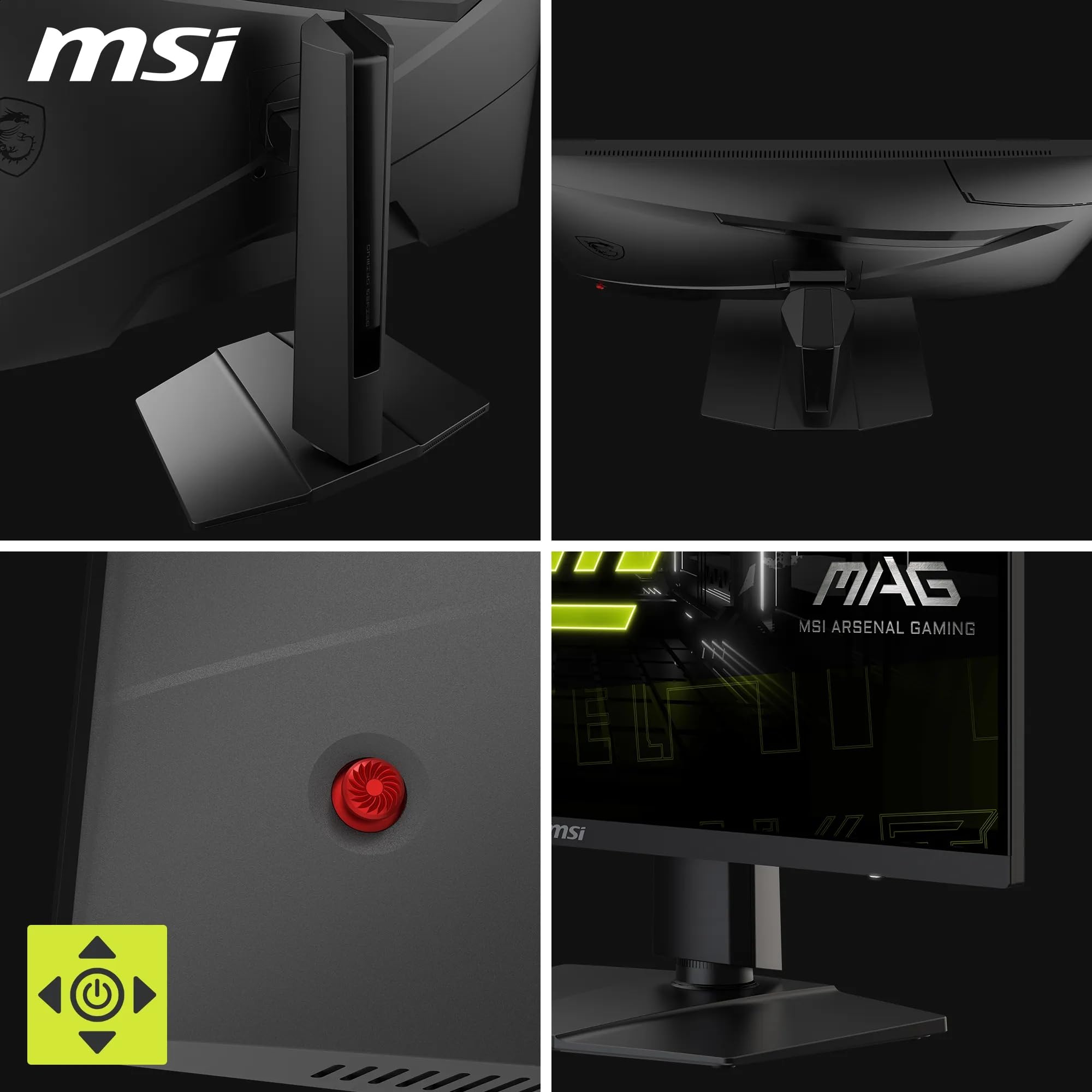 MSI MAG 275F Écran Gaming 27" FHD | Dalle Rapid IPS 1920x1080, 180Hz, 0,5ms, compatible VESA, HDMI, DisplayPort, Adaptive-Sync