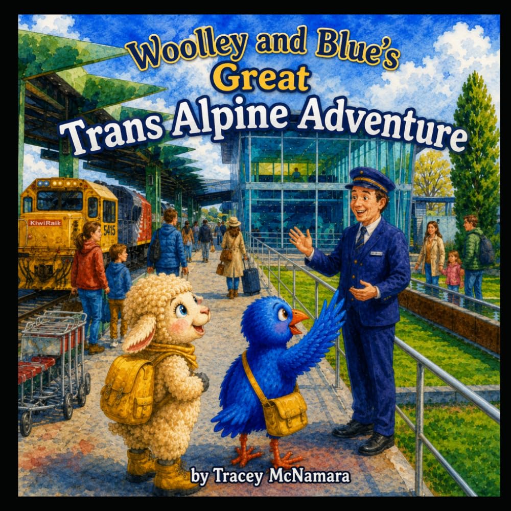 Woolley and Blue's Great Trans Alpine Adventure: A New Zealand Children's Train Adventure Through the Southern Alps (Woolley and Blue's Adventures)