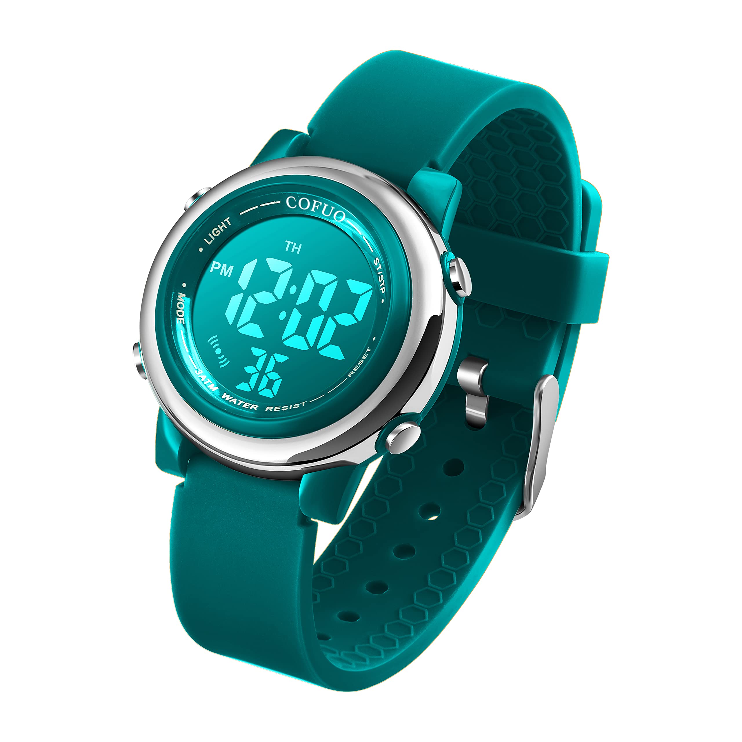 cofuoKids Digital Sport Waterproof Watch for Girls Boys, Kid Sports Outdoor LED Electrical Watches with Luminous Alarm Stopwatch Child Wristwatch