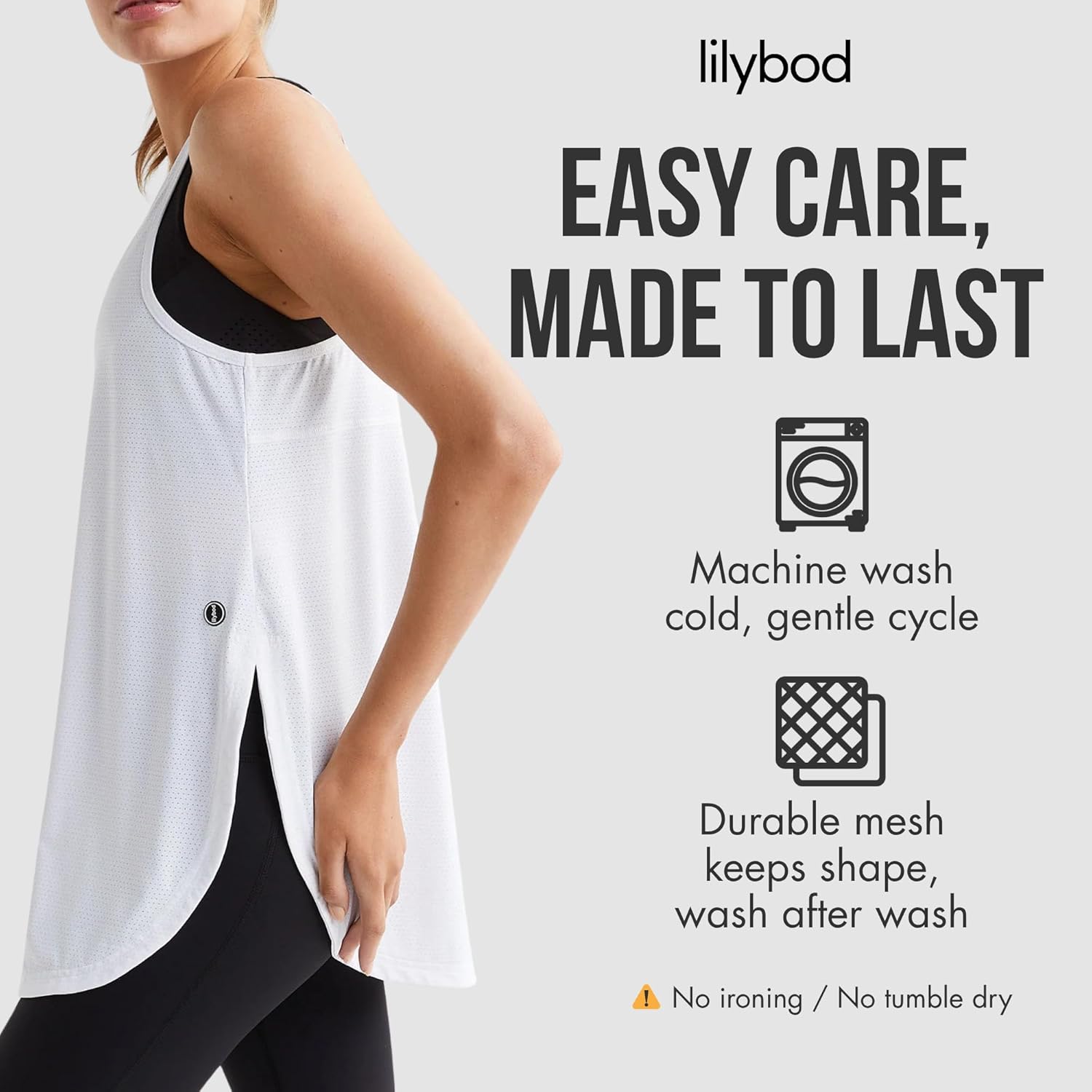 Lilybod Zela Mesh Tank Top for Women – Sleeveless, Loose Fit, Racerback Exercise Shirt | Athletic Muscle Tee Tops