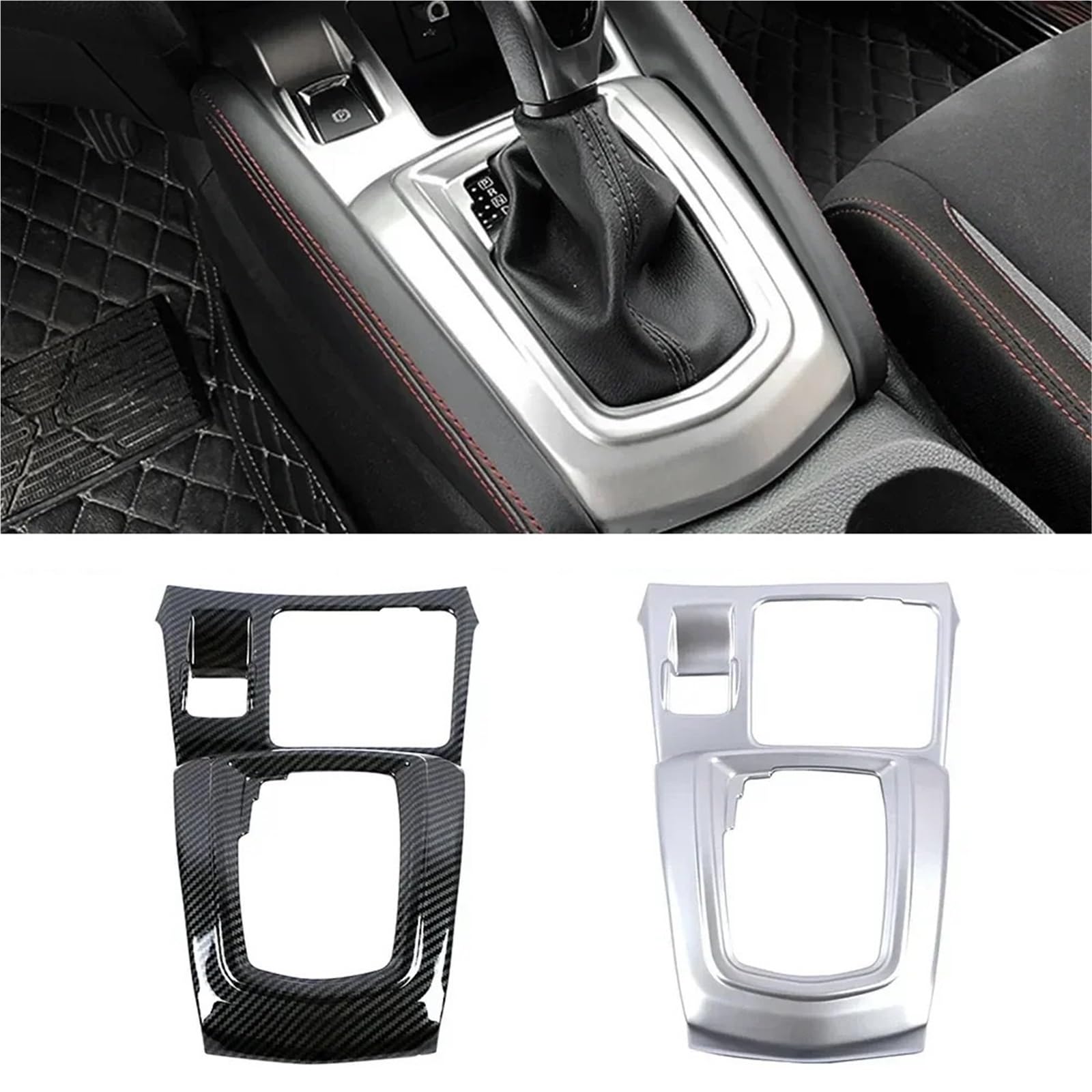 Konsola Środkowa Pasuje do Nissana Qashqai J11 2014 2020, konsola środkowa samochodu, osłona ramy panelu skrzyni biegów, wykończenie(Matte Silver)