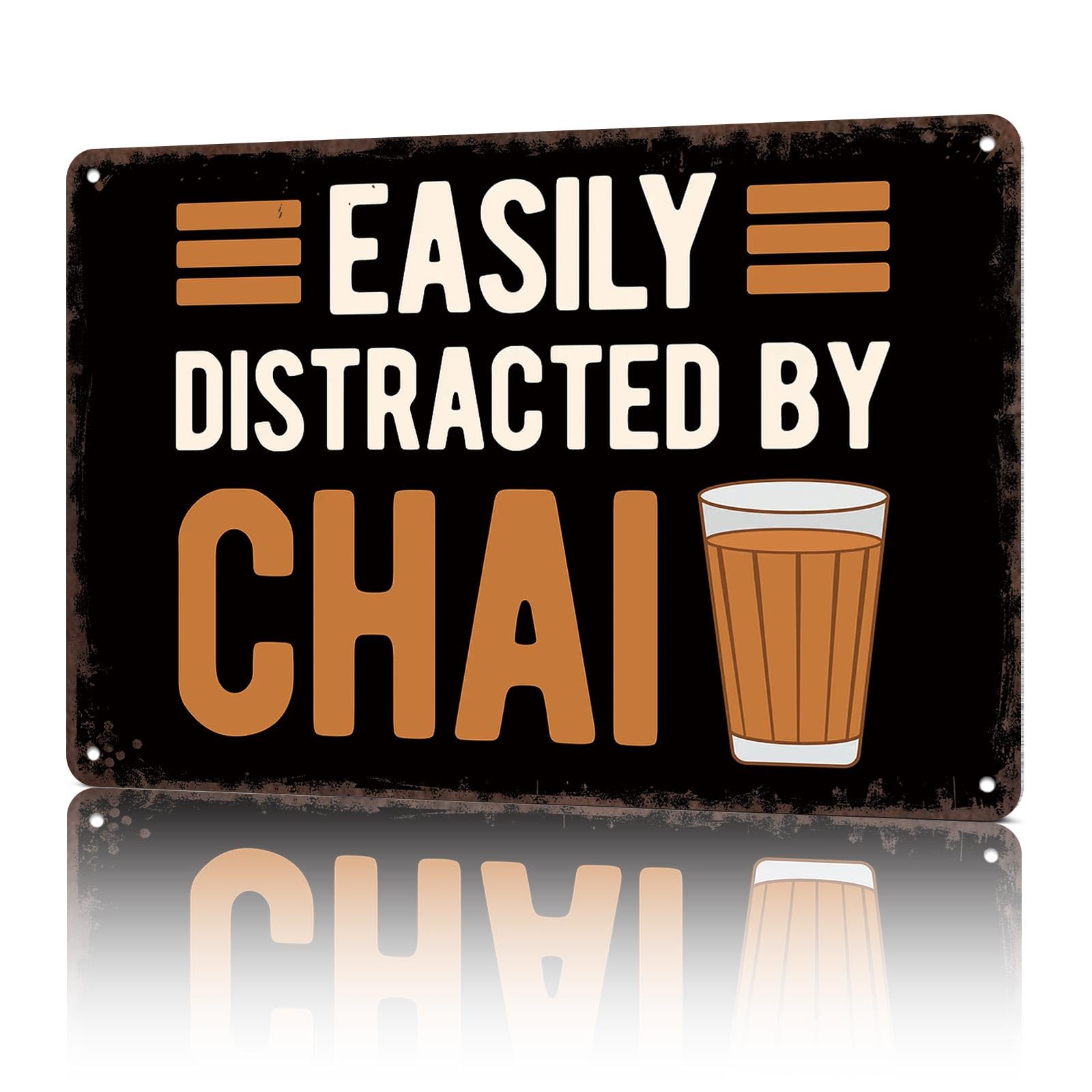 KWQDOZF Vintage Metal Signs Funny Chai Lover Funny Tin Sign Poster Wall Art For Home Room Bedroom Office Decor 8x12inch
