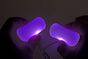 ラウンド パープル スター ロード デコレーション led ライト フレキシブル ヘルメット ライト コスプレ DIY キット RGB スーパーヒーロー 男性用 ギフト