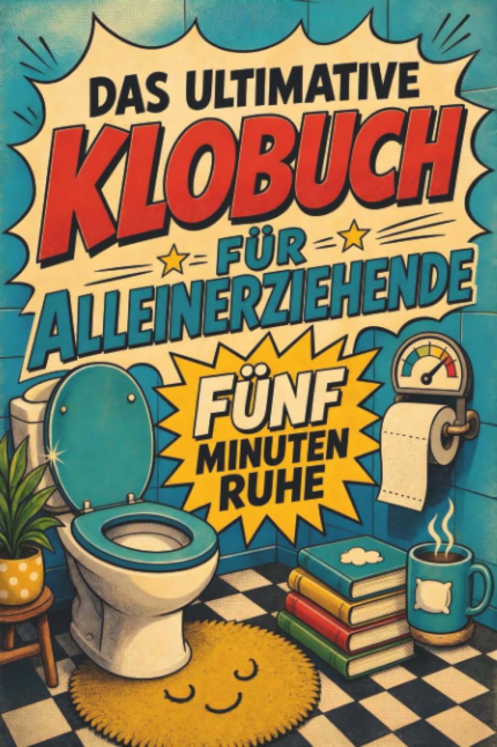Das ultimative Klobuch für Alleinerziehende: Fünf Minuten Ruhe. Lustiges Geschenk für AFamilienalltag und Superkräfte