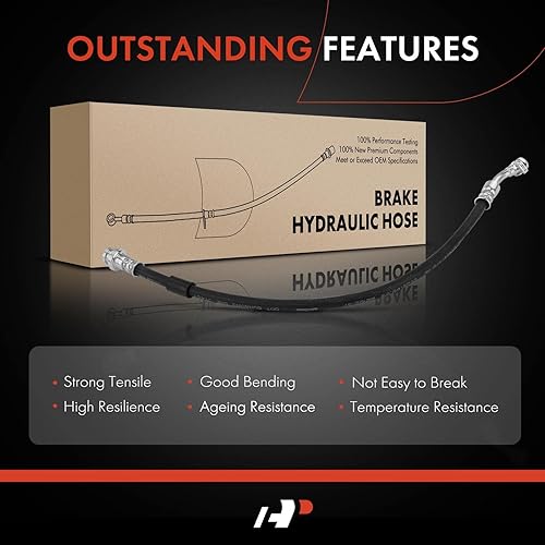 Miniatura 7 de A-Premium Manguera hidráulica de freno trasero compatible con modelos Ford y Lincoln seleccionados - Edge 2011-2014, MKX 2011-2015 - Reemplazar #