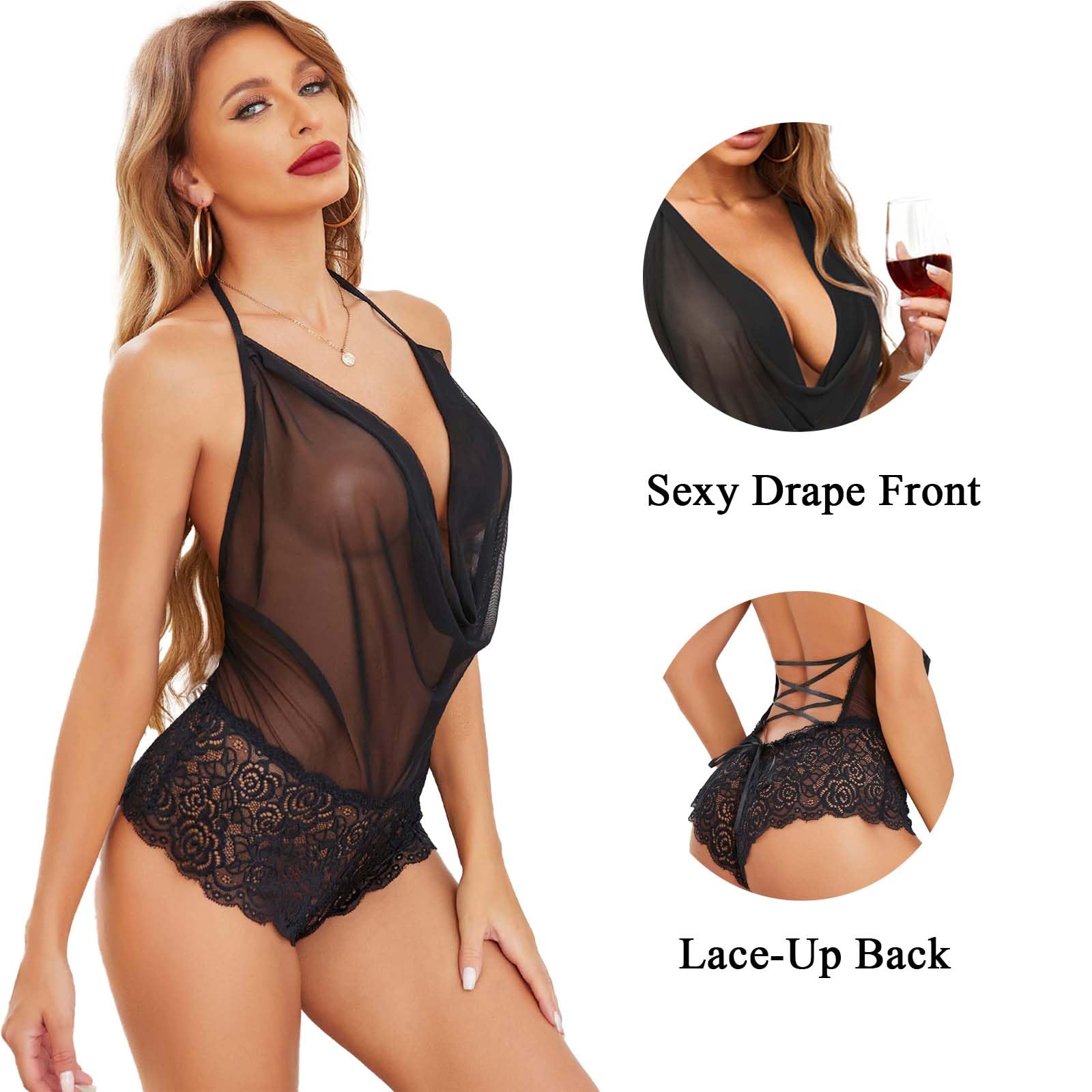 Seksowna bielizna damska Sexy Body Teddy koronkowa bielizna dla lalek, jedna sztuka, erotyczna bielizna bez pleców