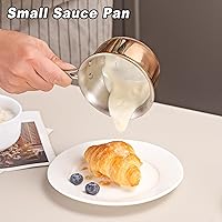 Vista 5 de Mini Cazo con Tapa, Olla de Acero Inoxidable de Tres Capas con Mango Termoaislante y Compatibilidad con Todo Tipo de Cocina