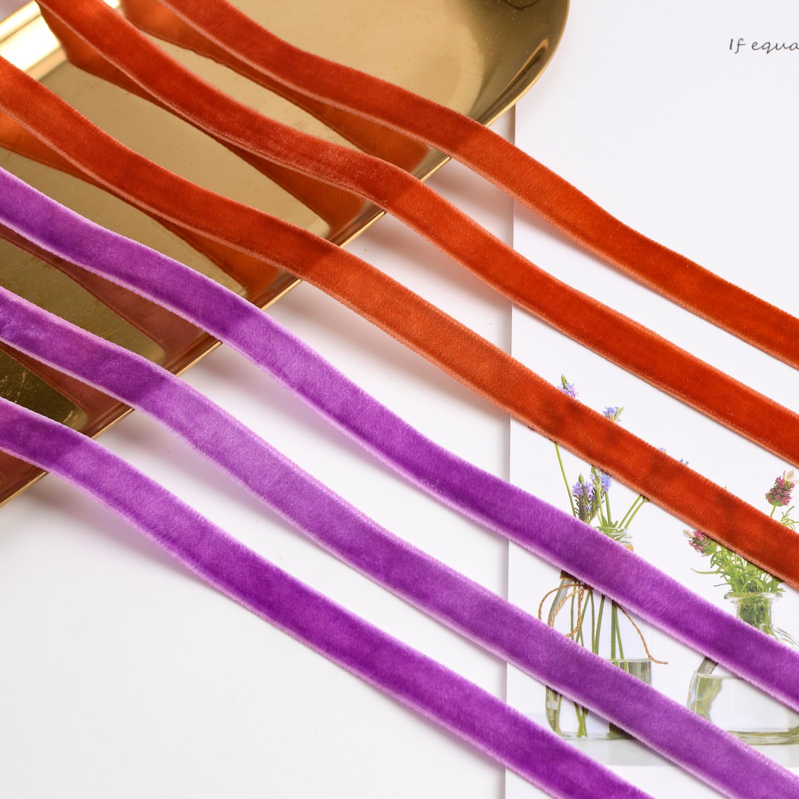 Arricraft Circa 18 M Di Nastro Di Velluto A Lato Singolo, Rotolo Di Nastro Di Raso Rosso Scuro Largo 25 Mm Per Confezioni Regalo Di Nozze Fiocchi Per Capelli Organizzazione Decorazione Per - 8