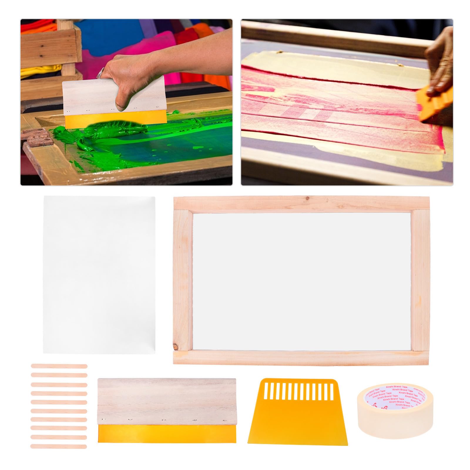 TOYANDONA Kit Iniziale per Serigrafia per Ragazzo Ragazza Telaio