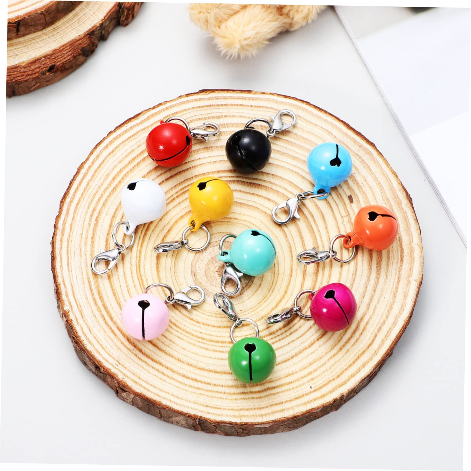 Sosoport 20pcs Small Bells Dog Collar Bell Pet Collar Hanging for Cats Dogs Cat Chain Accessories
