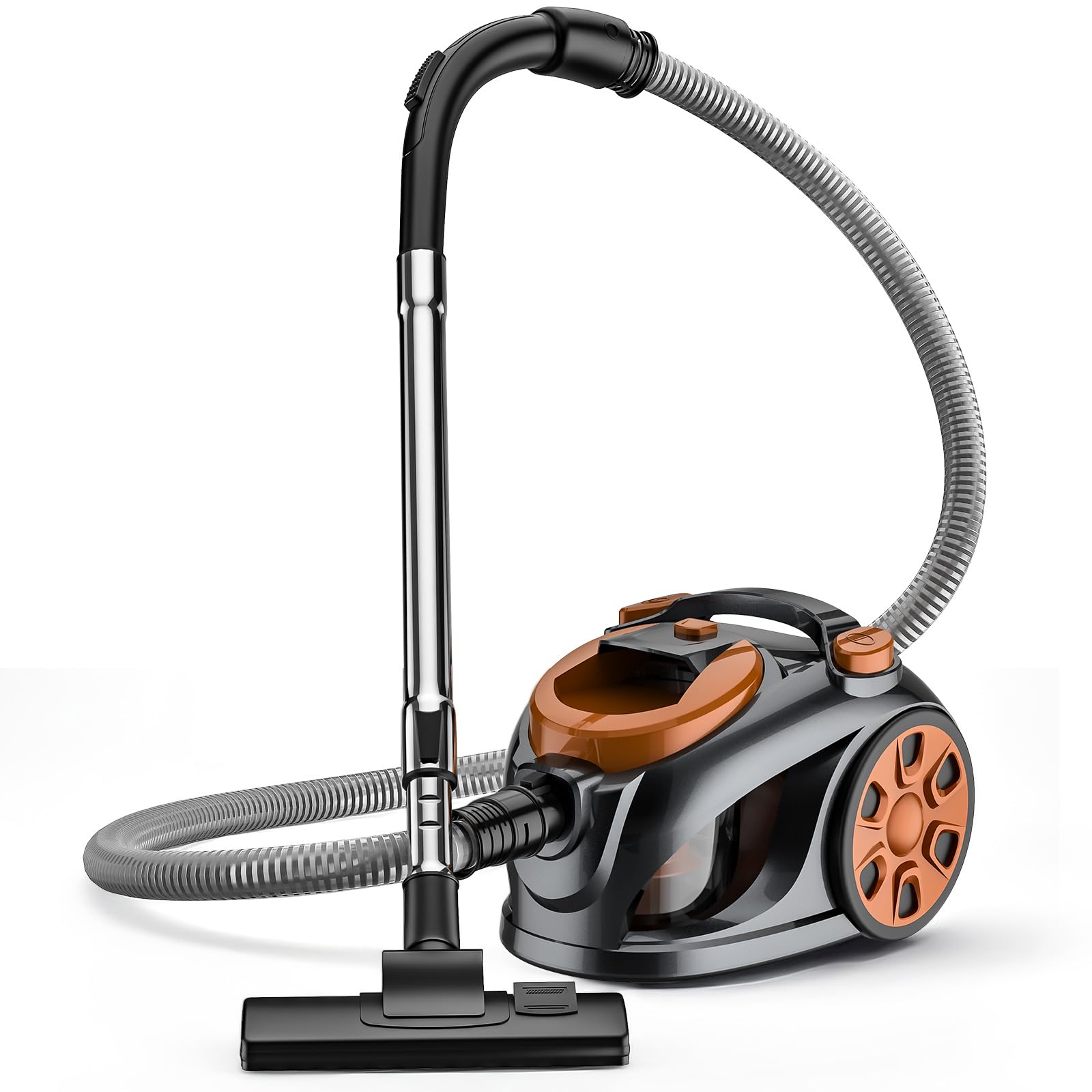 Aspiradora sin bolsa, 3300 W, aspiradora de suelo con tecnologÃa ciclónica, depósito de polvo de 3 L, filtro lavable, cable de 5 m, aspiradora ciclónica silenciosa para pelo de animales