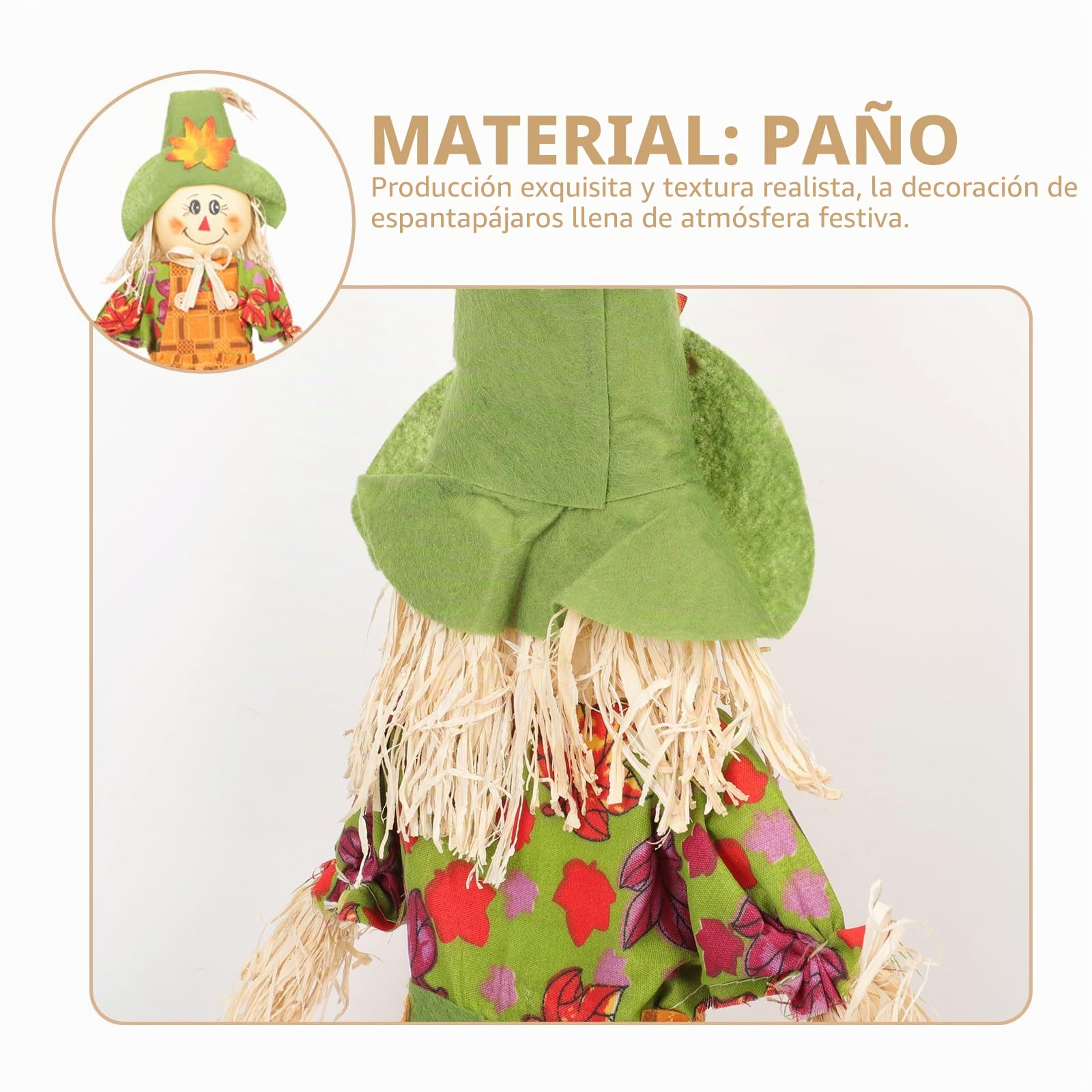 YARNOW Espantapájaros De Halloween para Jardín 26 Pulgadas Adorable Decoración Exterior para Fiesta De Acción De Gracias Patio Césped