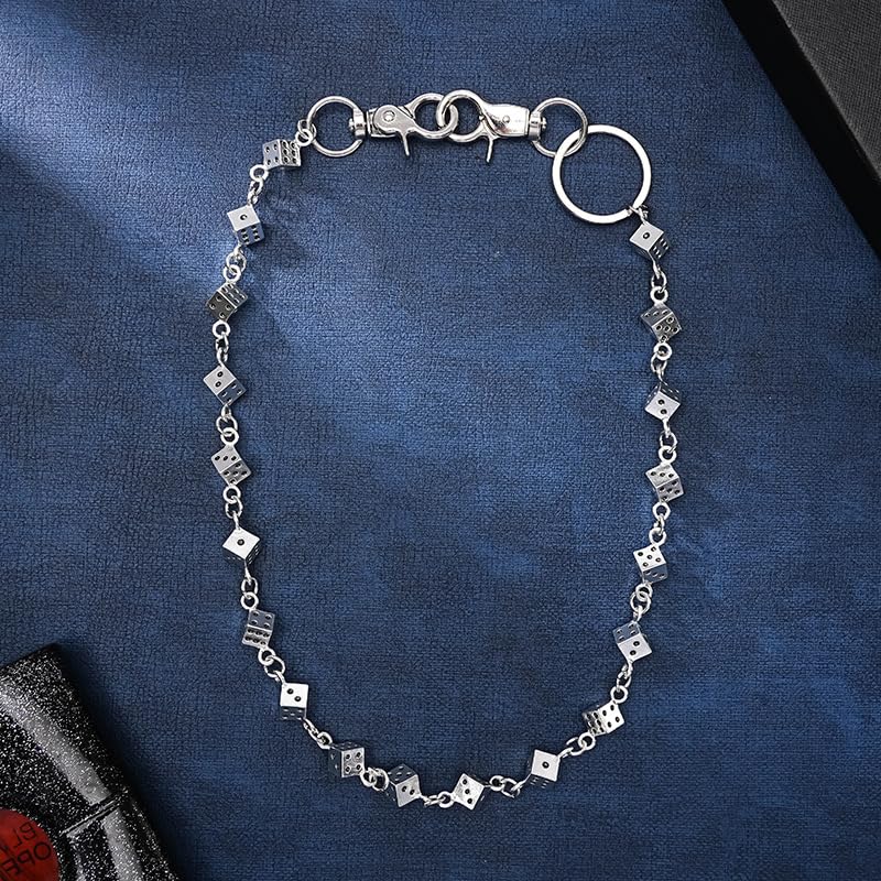 Image of Gothic Pants Chain Wallet Keychain Edgy Punk Hip Hop Waist Accessory for Jeans, Streetwear, and Rebel Women Men