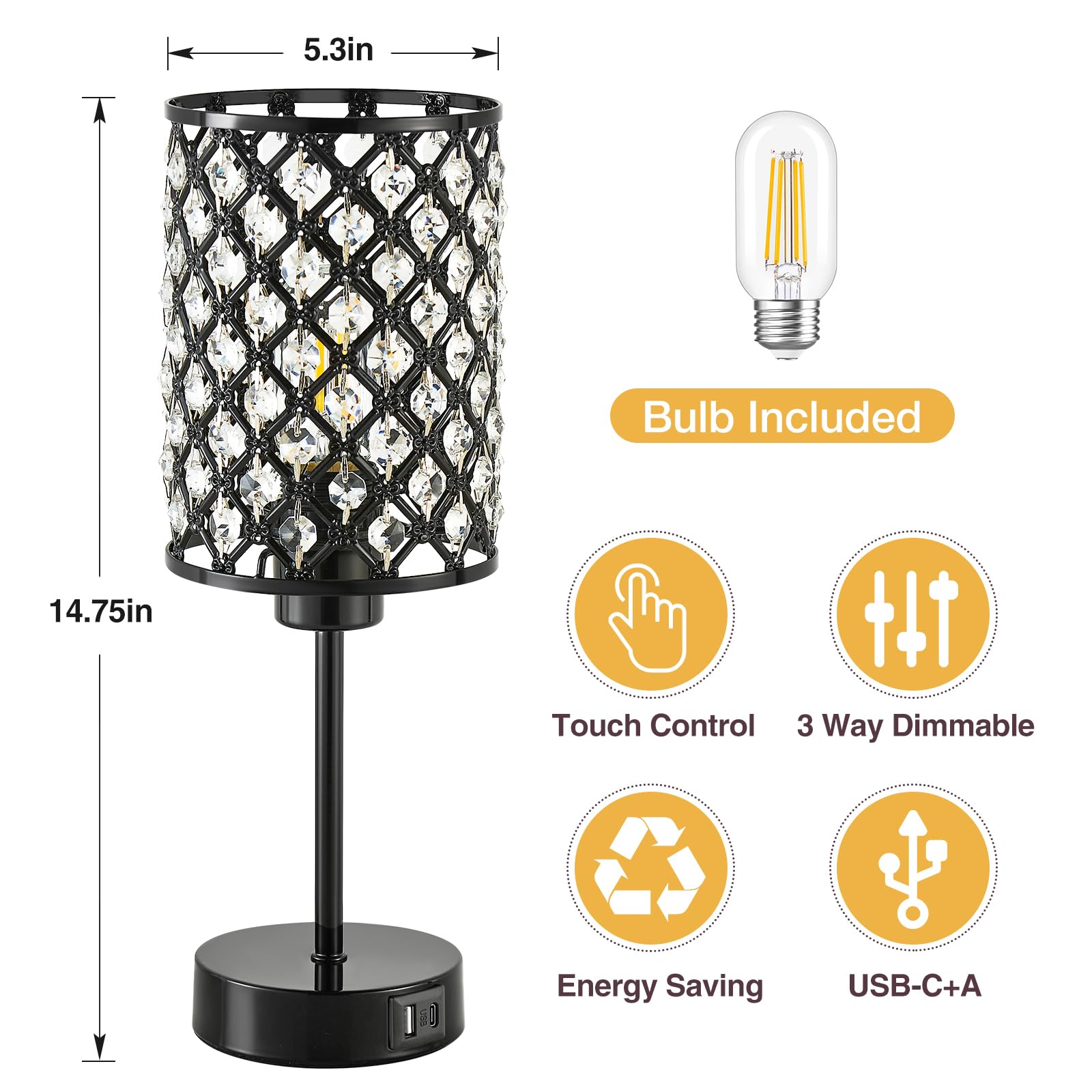 GyroVu Crystal Table Lamp - Image 2