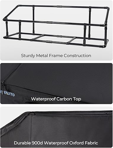 Miniatura 6 de ISSYAUTO Organizador de caja de carga de cama de camión de tamaño completo para camioneta, bolsa de carga impermeable, organizador de