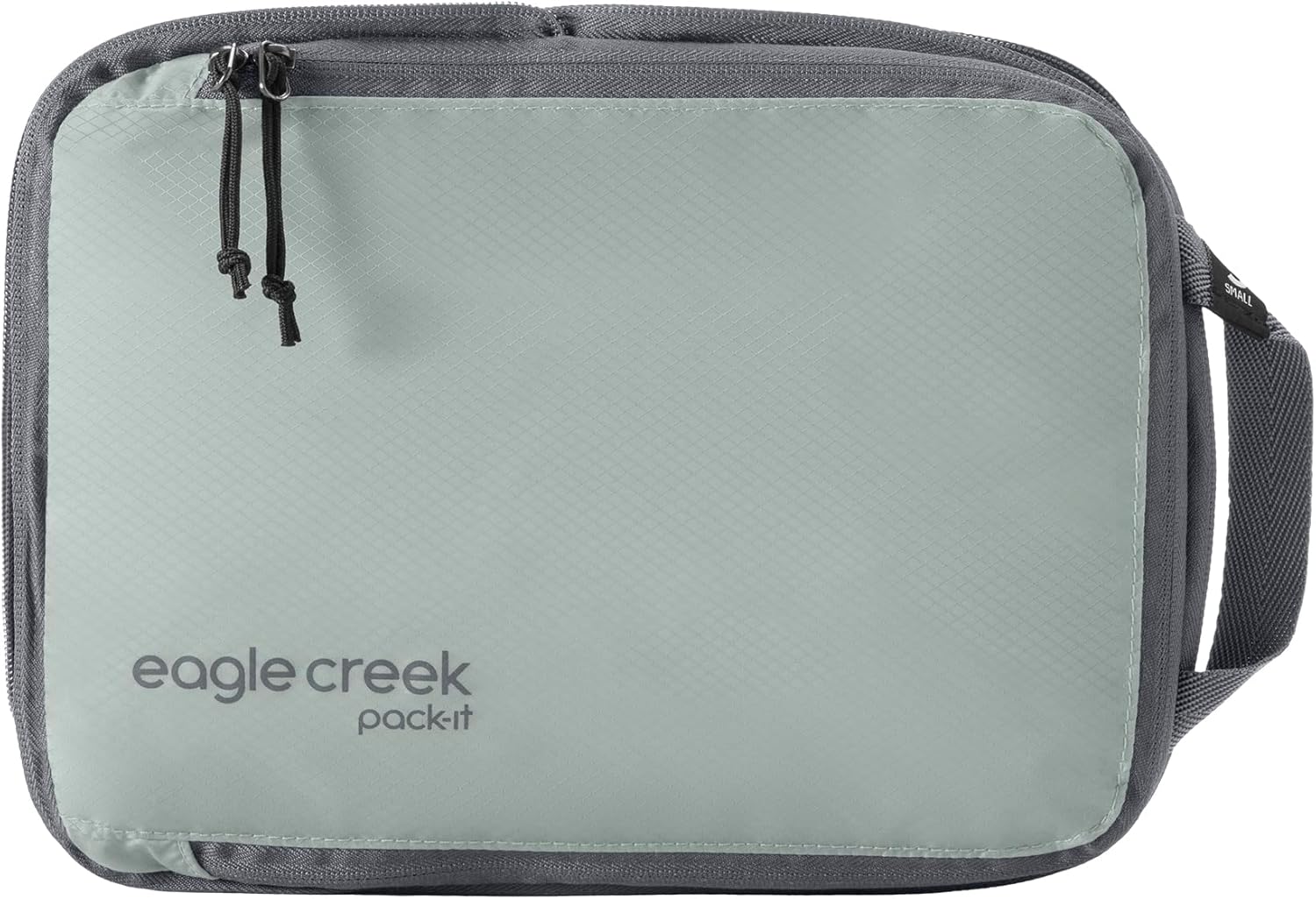 Eagle Creek Pack-It Isolate Compression Cube - Lightweight Compression Cube for Optimizing Luggage Space - Easy-Grab Zipper - Convenient Top Handle - Recycled Materials - Small - Storm Grey