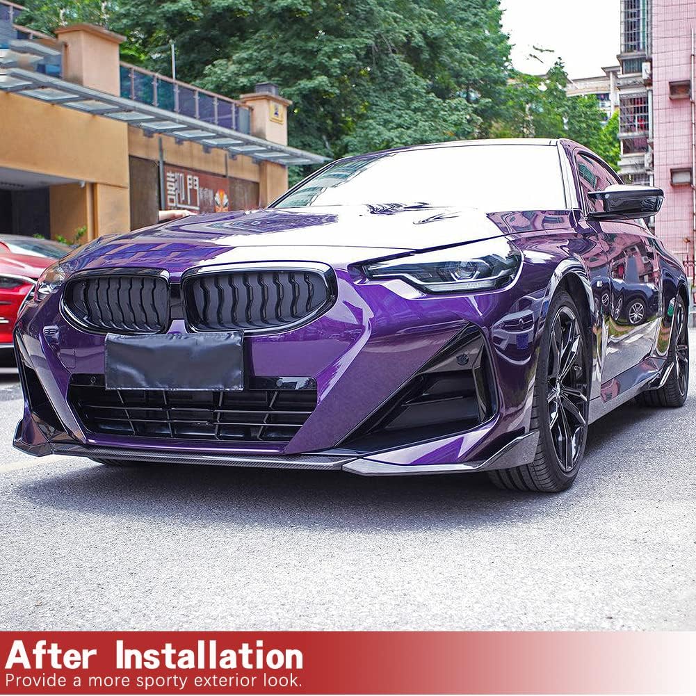 G42 Carbon Fiber Front Bumper Lip for BMW 2 Series G42 M235i M240i 220i M Sport Coupe 2-Door 2022-2023 Front Chin Spoiler Front Lip Spoiler Factory Outlet