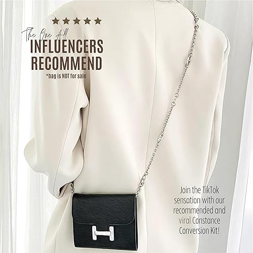 Miniatura 4 de Constance Slim Wallet Strap Insert Constance Conversion Kit with Gold Chain Constance Slim Wallet Insert Wallet on Chain (Lime, 120cm Silver Chain)