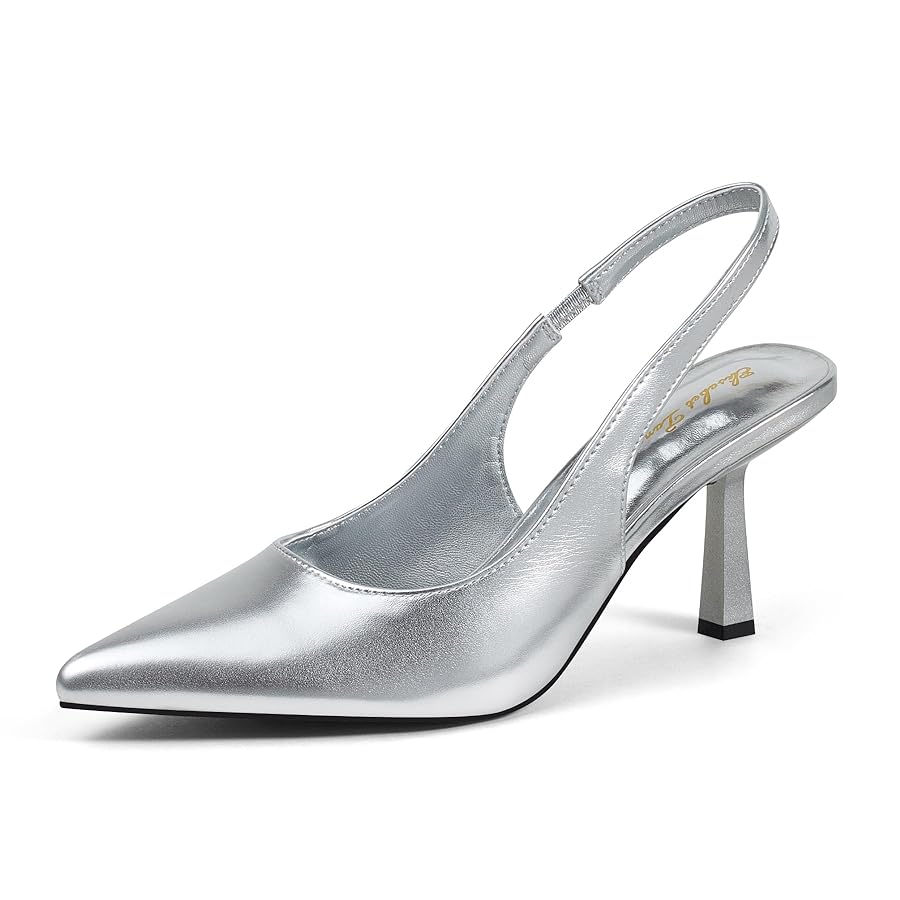 Scarpe Donna Zhabtuc Tacchi Alti 10cm Slingback Punta - Decolleté Eleganti EU 36-42 - Foto 10