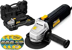 Esmerilhadeira Lixadeira Angular 750w 4.1/2 Pol 115mm 11000rpm Com Maleta E Discos 220v Bta780d The Black Tools