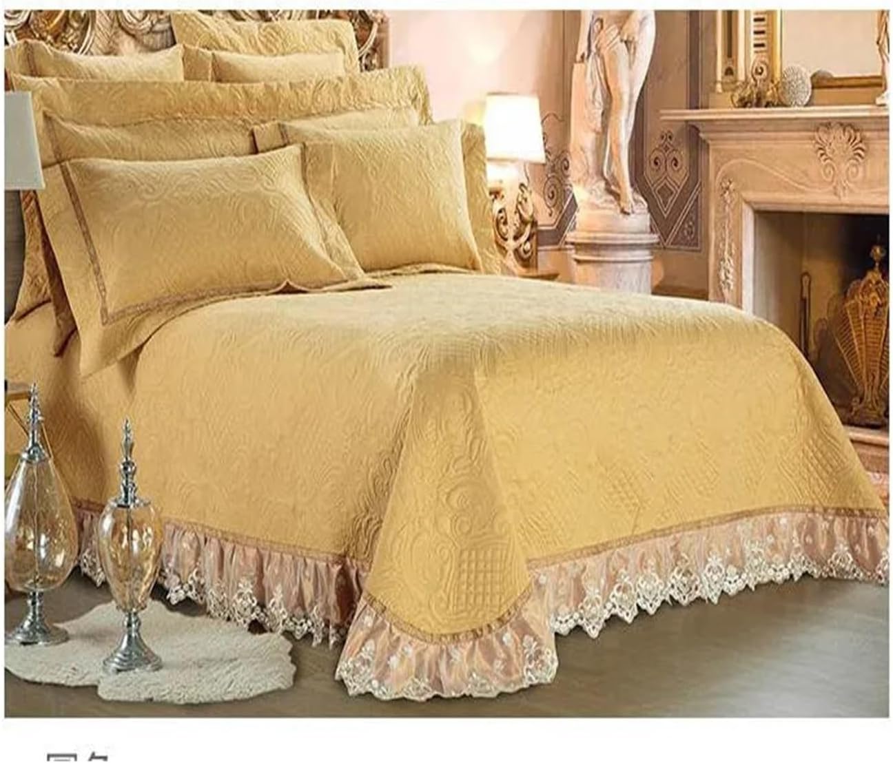 Bed, Egyptian Cotton Pure Color Bedding Set 4Pieces Queen Size Bedroom Duvet Quilt Cover Set bedcover Bedspread Pillowcase