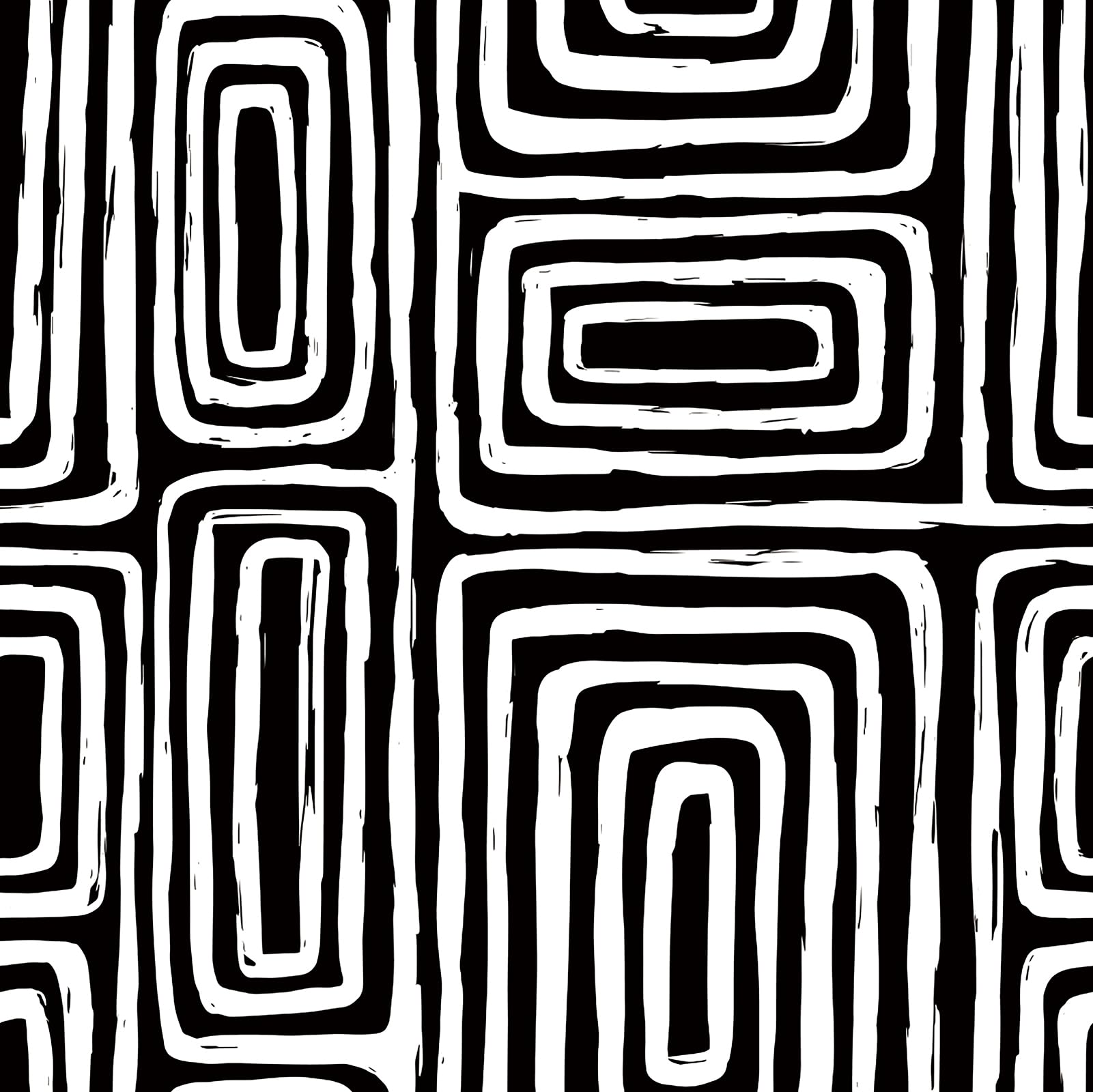 LACHEERY White and Black Abstract Geometric Wallpaper 44.5cm x 200cm